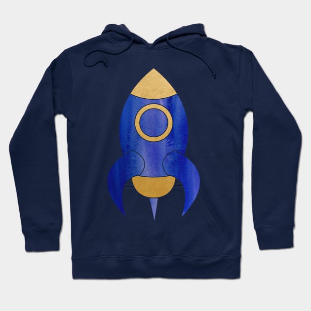 Rocket Art Hoodie by Wanda City